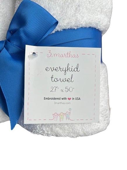 NWT 3 Marthas Everykid Hooded Towel - Rocket - Picture 3 of 3